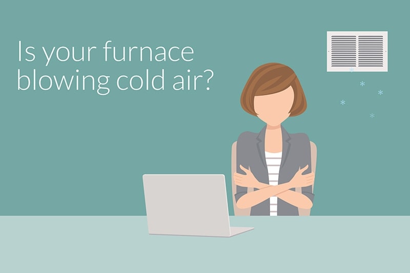 furnace blowing cold air